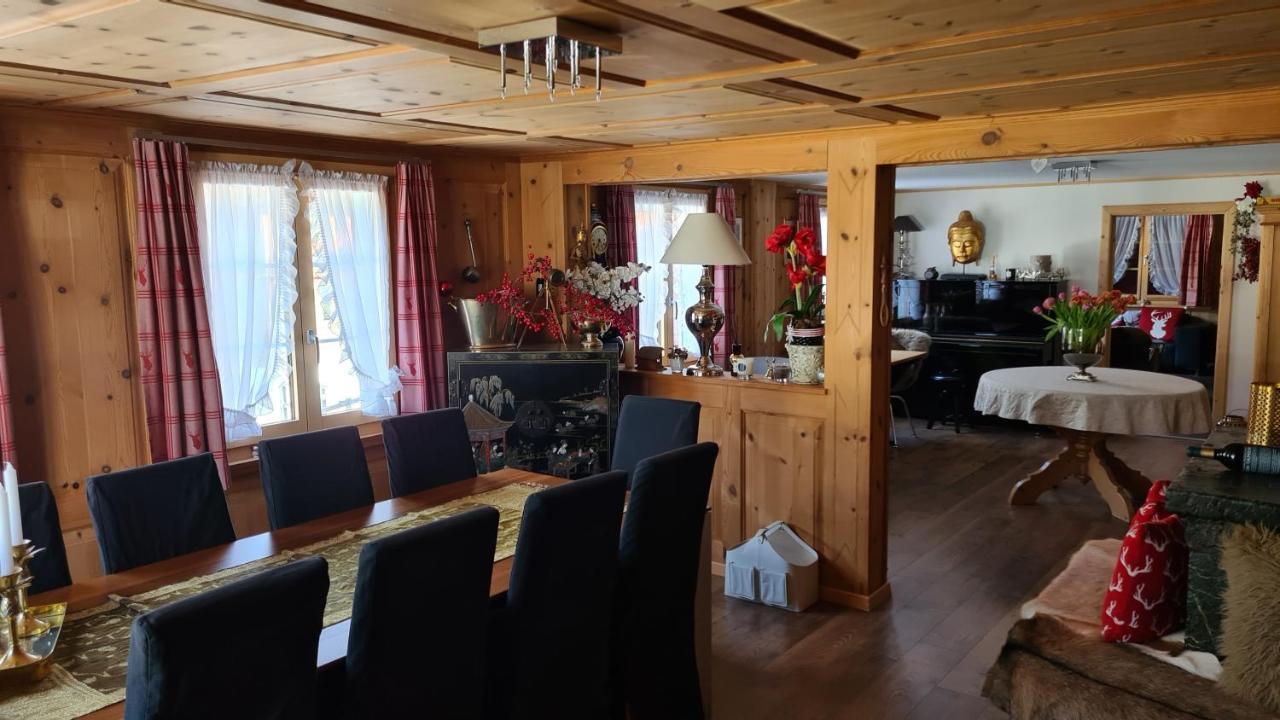 Chesa Prema Bed & Breakfast - Restaurant ดิเซนทิส ภายนอก รูปภาพ